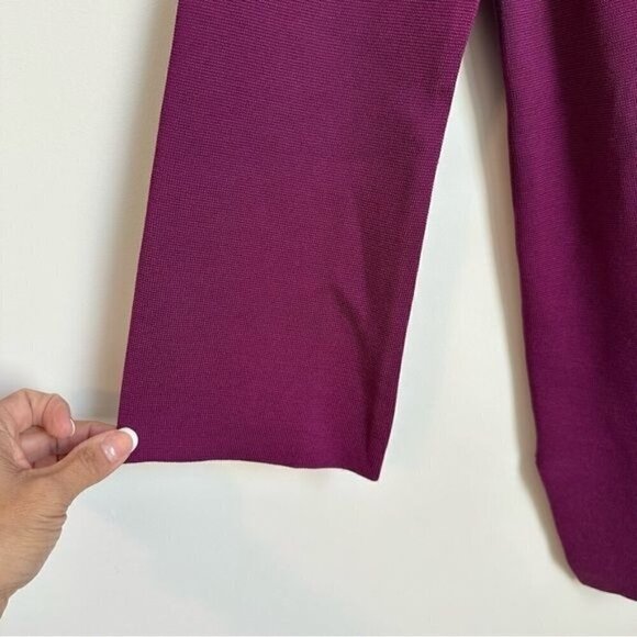 Chico’s TRAVELERS COLLECTIONSweater-Knit Top Plum Size Small - Picture 9 of 15